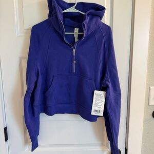 lululemon x peloton oversized scuba half zip hoodie